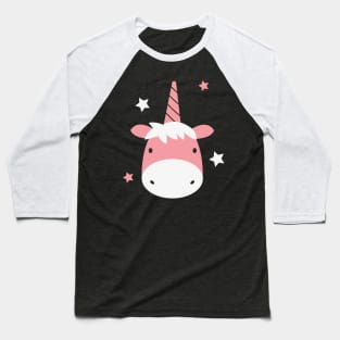 Cute pink unicorn Baseball T-Shirt